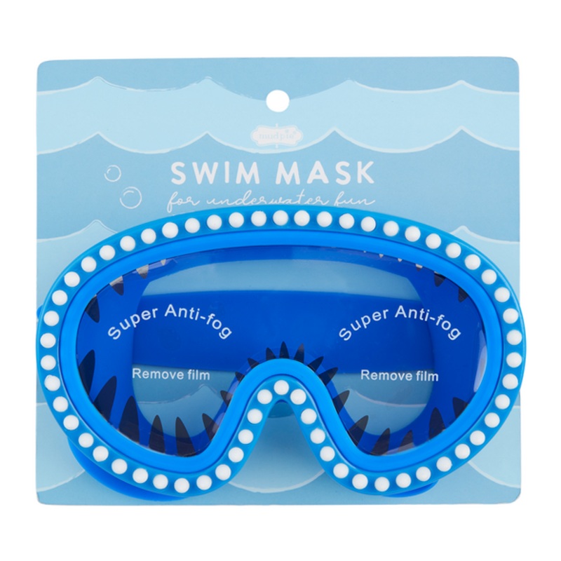 Shark Teeth Swim Goggle Mask – Blue