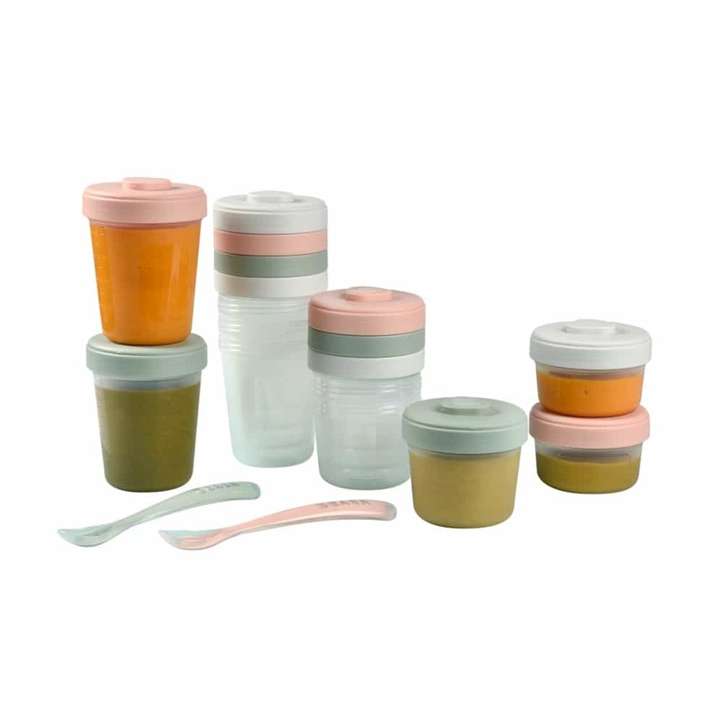 BEABA Clip Containers Set of 12 + Spoons