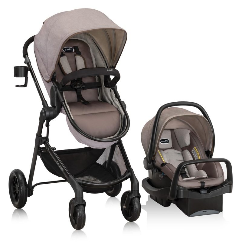 Evenflo Pivot Modular Travel System, 2022, Desert Tan