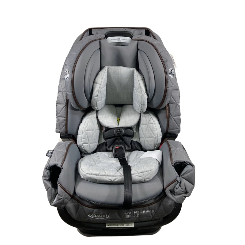 Graco Premier 4Ever DLX Extend2Fit SnugLock 4-in-1 Car Seat featuring Anti-Rebound Bar, 2021, Midtown Collection