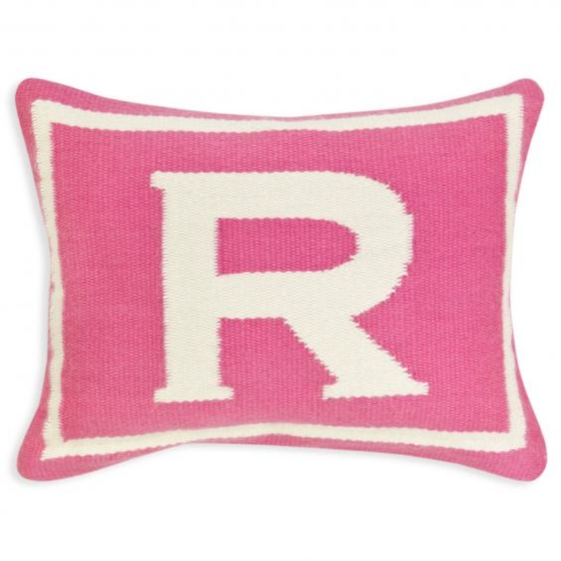 Jonathan Adler Junior Letter R Pillow in Pink