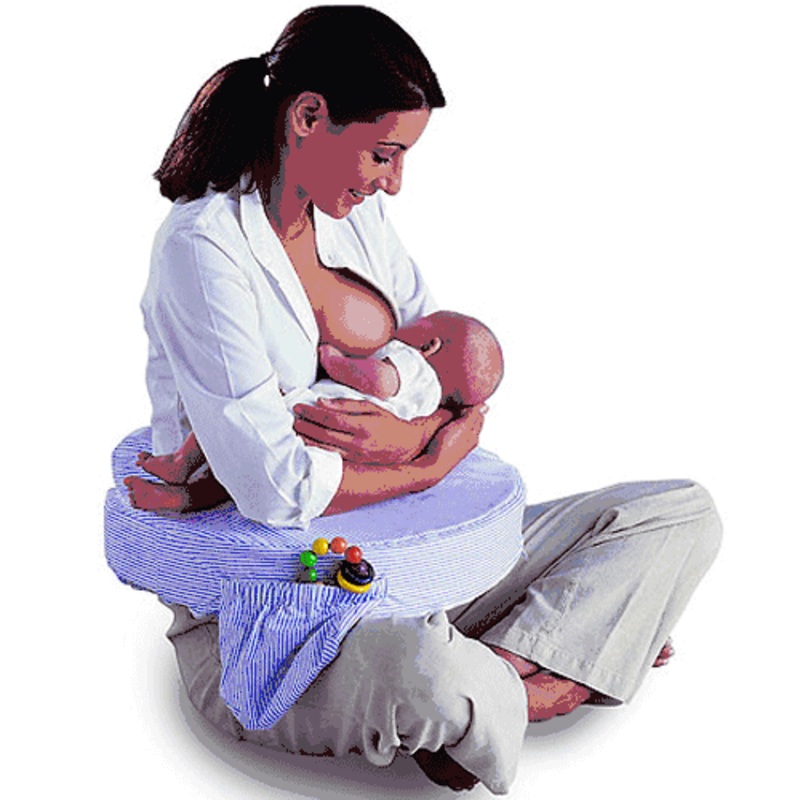 My Brest Friend Wearable Nursing Pillow in Blue White Gingham