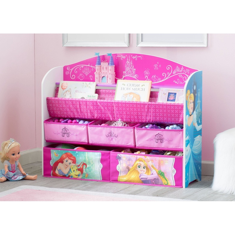 Princess Deluxe Book & Toy Organizer