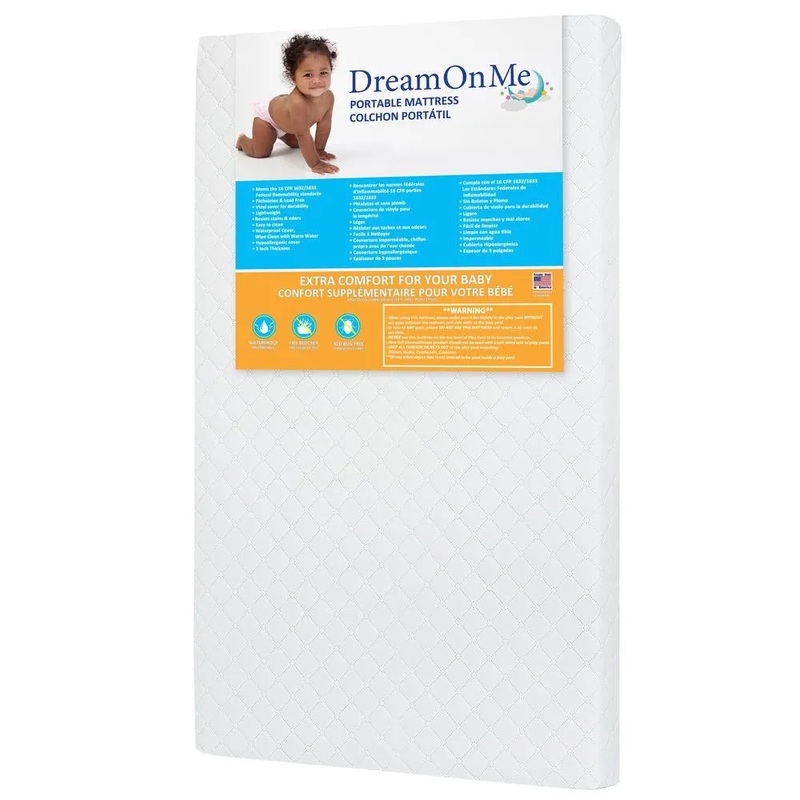 3 in. Portable Mini Crib Mattress 8