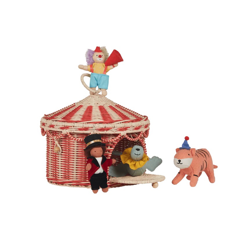 Circus Tent Basket – Red