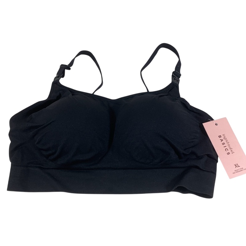 Ingrid & Isabel Drop Cup Nursing Bra, Black, X-Large