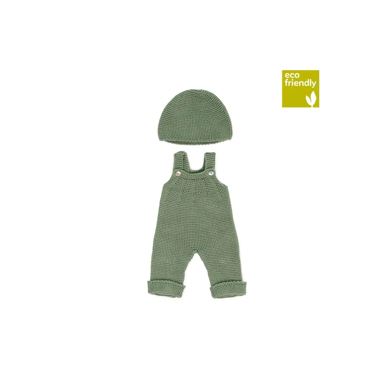 Miniland 15″ Doll Knitted Clothes – Beanie + Hat