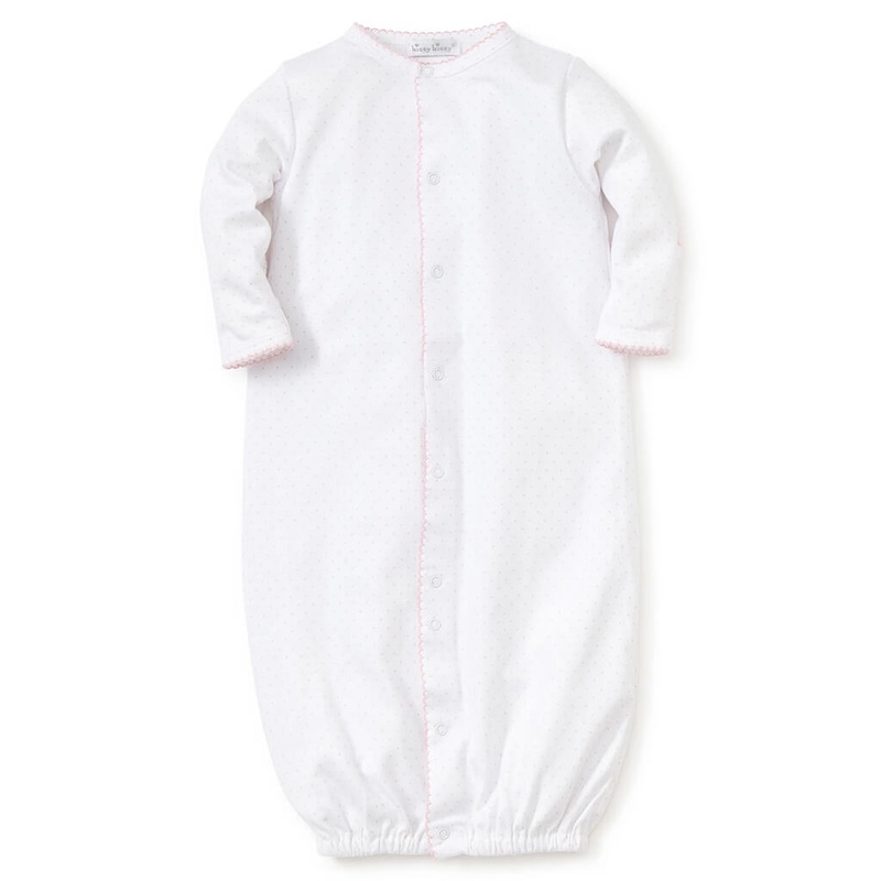 Print Converter Gown – Dots White/Pink
