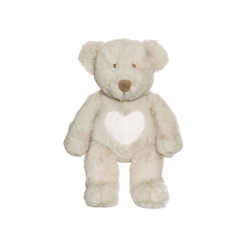 Small Grey Teddy with White Heart