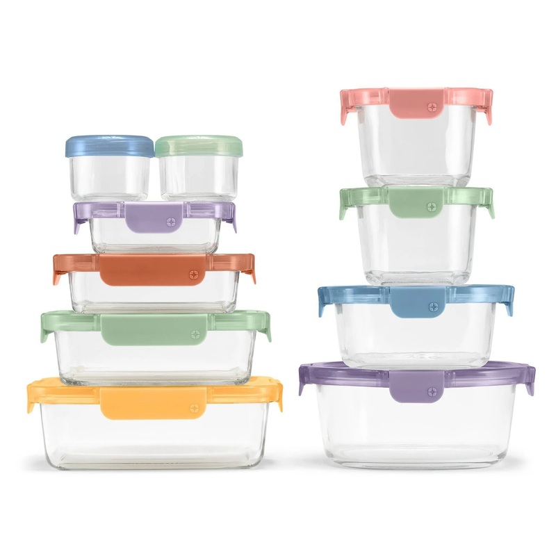 20pc Color Lock Mixed Food Storage Container Set (See Description)