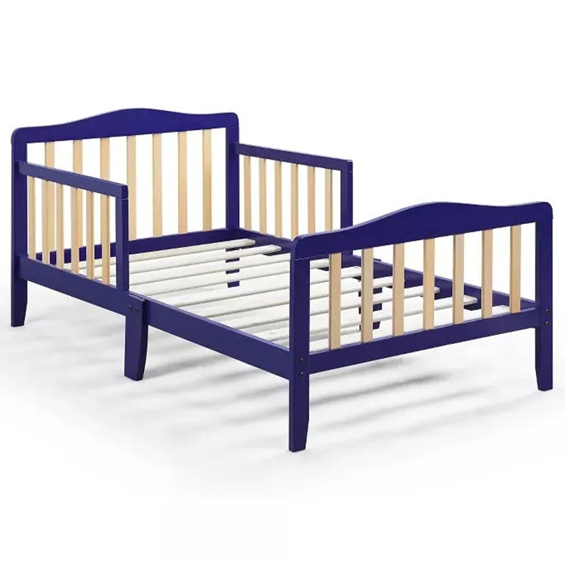 (Floor Model) Twain Toddler Bed – Blue/Natural