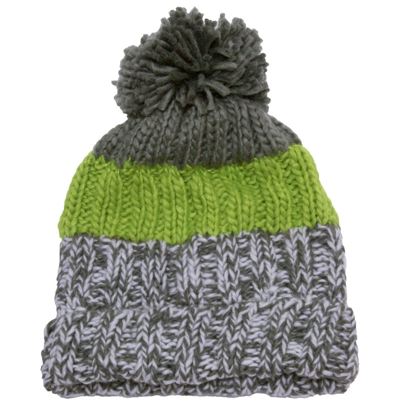 Knit Pom Hat – Green