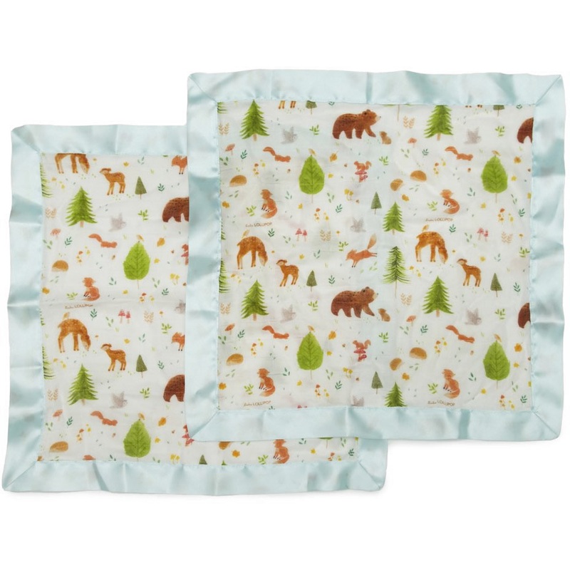 Loulou Lollipop Security Blanket 2-Pack – Forest Friends