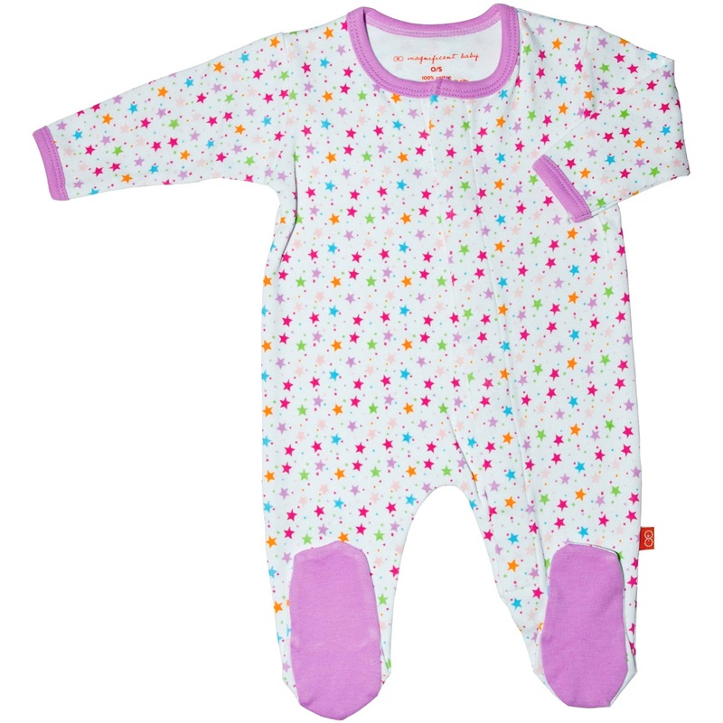 Magnificent Baby Girl’s Stars Footie – 6 Months