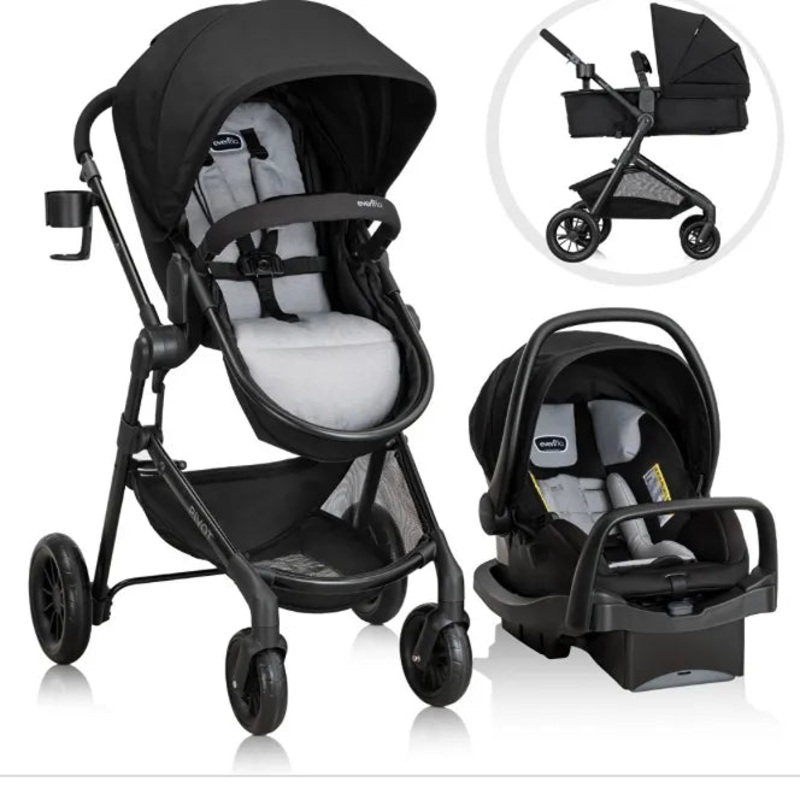 Pivot Modular Travel System with LiteMax Infant Car Seat – Oxford Black