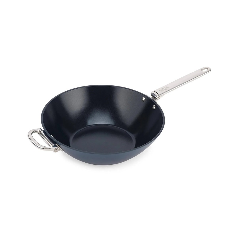 12.5″ Ceramic Nonstick Wok with Folding Handle