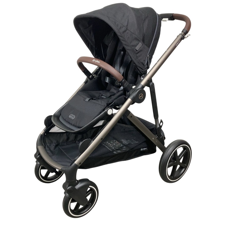 Cybex Gazelle S Modular Stroller, 2023, Moon Black, Taupe Frame