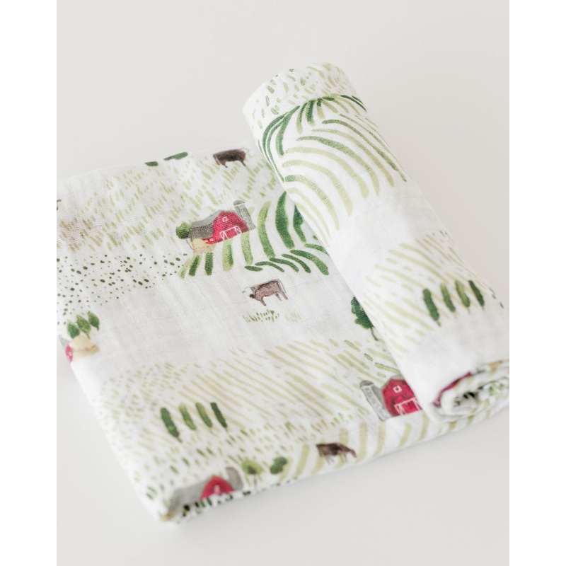 Little Unicorn Cotton Muslin Single Swaddle – Rolling Hills