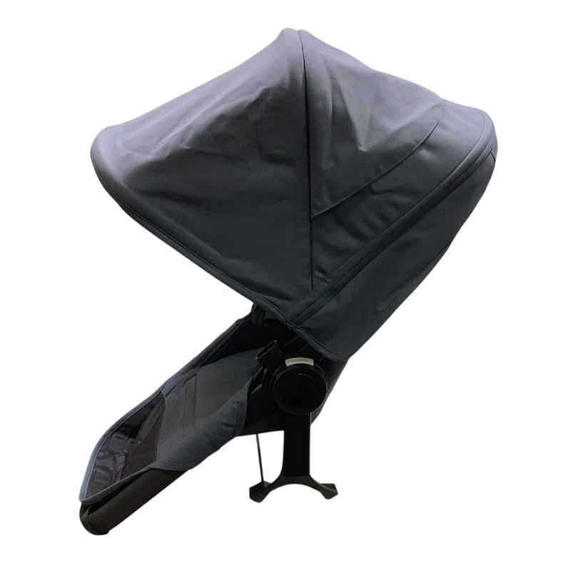 Bugaboo Donkey 5 Duo Extension Set, 2024, Black Frame, Stormy Blue, Stormy Blue, with Canopy