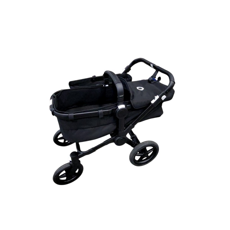 Bugaboo Donkey 5 Mono Stroller, Black, Midnight Black, 2024, without Canopy
