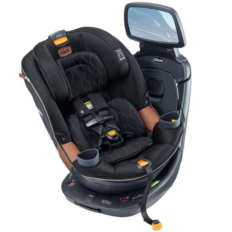Chicco Fit360 Zip ClearTex Rotating Convertible Car Seat – Black