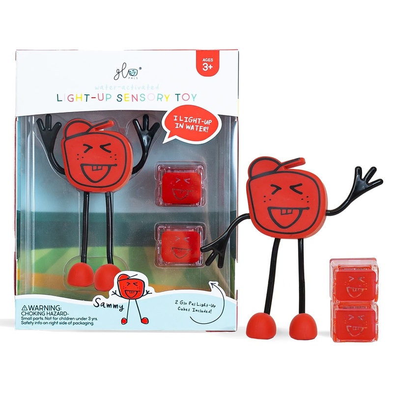 Glo Pals Light Up Sensory Bath Toy – Sammy (Red)