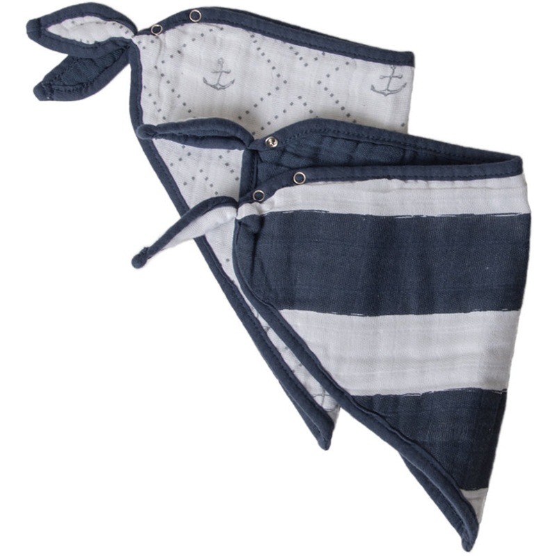 Little Unicorn Cotton Bandana Bib 2-Pack – Anchors Aweigh