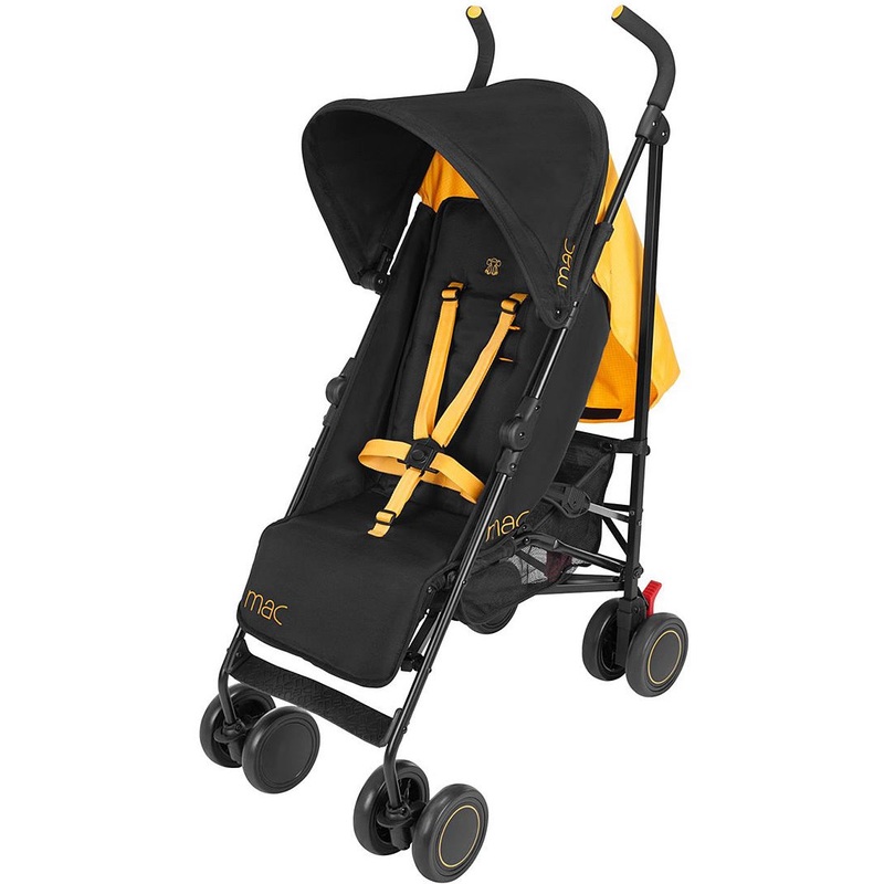 Maclaren Mac M-01 Umbrella Stroller – Black/Marigold