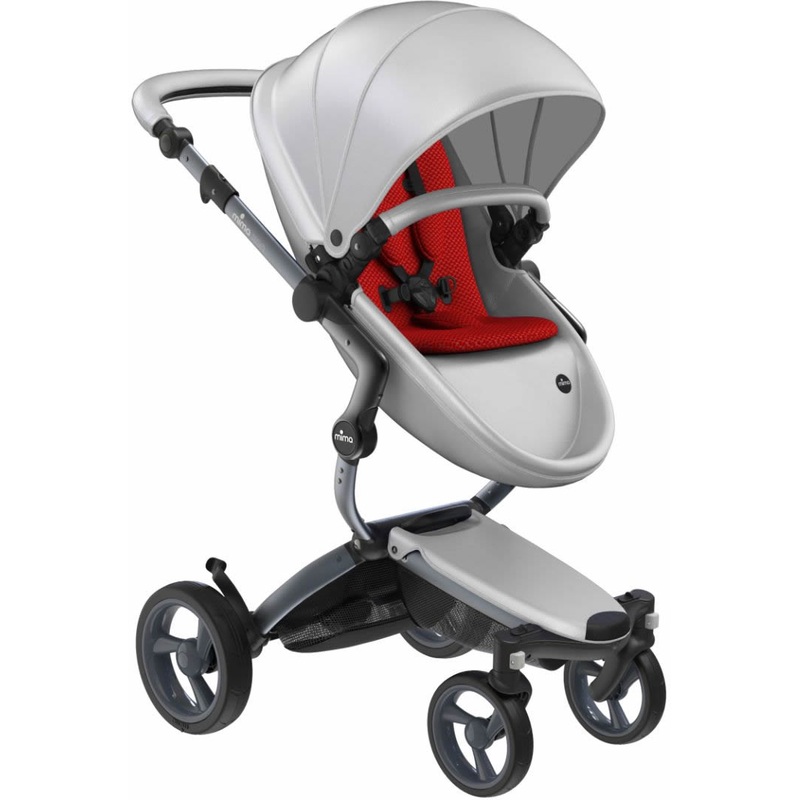 Mima Xari Complete Stroller, Graphite – Argento / Ruby Red
