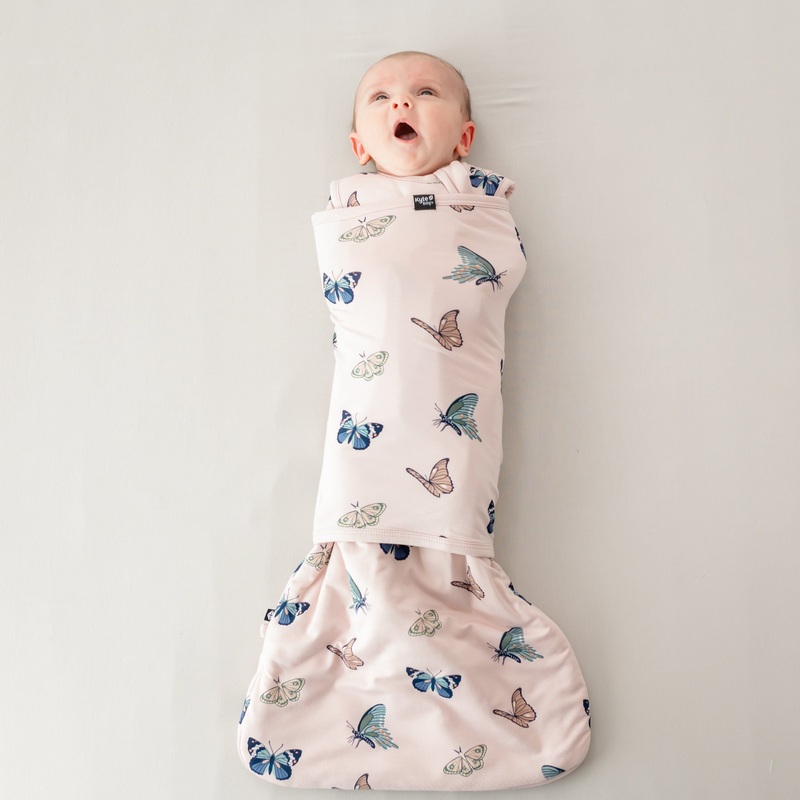 Sleep Bag Swaddler in Blush Butterfly 1.0