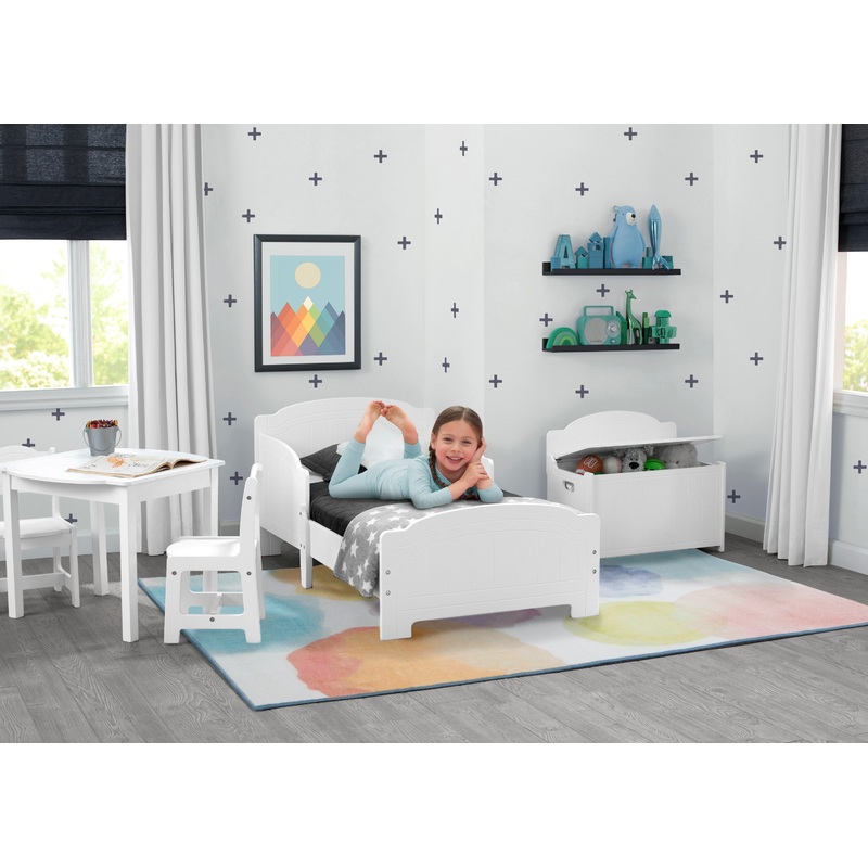 Watercolor Rectangle Area Rug for Kids, 53-Inch x 59-Inch