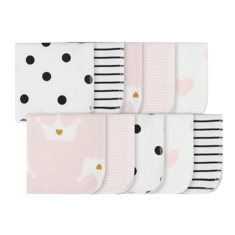 10-Pack Girls Ballerina Washcloths