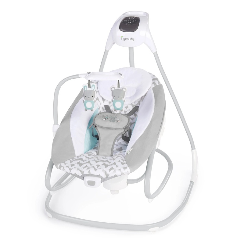 2-in-1 Multi-Direction Compact Baby Swing & Rocker with Vibrations – Raylan