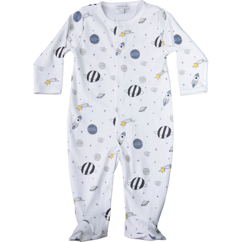 Noomie Snap Footie – Blue Universe (9-12M)
