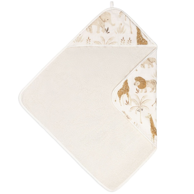 Baby Crane Kendi Baby Hooded Towel (Safari Animal)