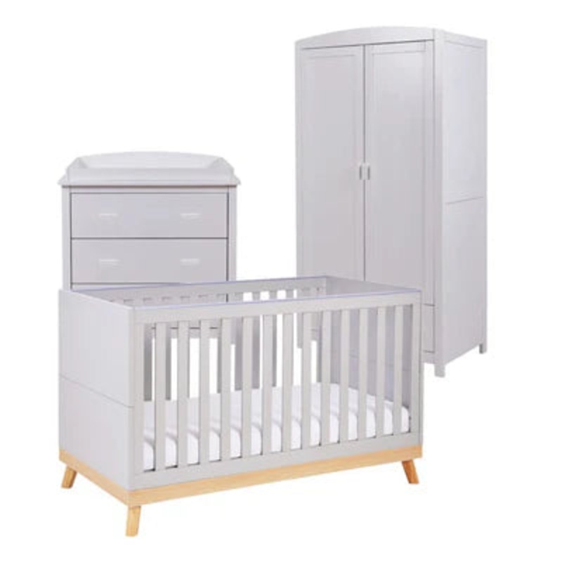 Babymore Mona 3 Piece Universal Room Set – Grey