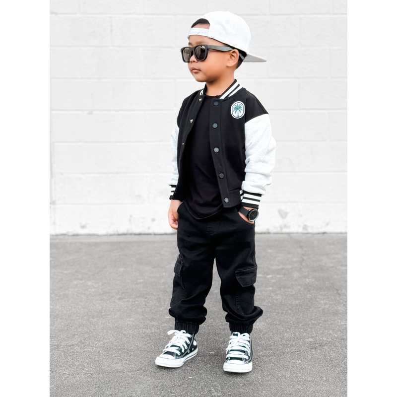 Cargo Denim Jogger – Black Wash