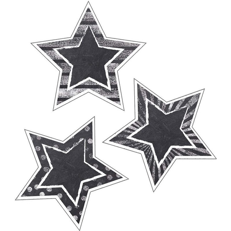 Chalkboard Star Cutouts(DISC)