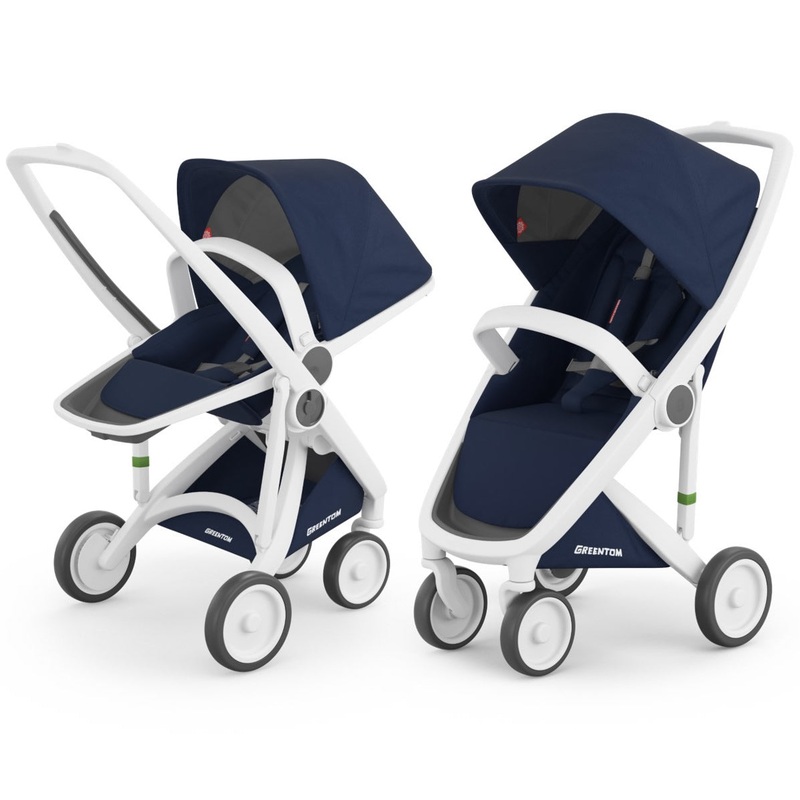 Greentom 2 in 1 Stroller – White/Blue