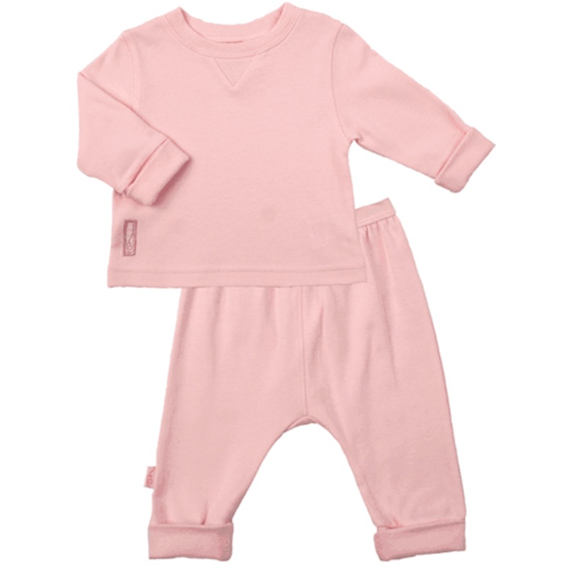 Kushies Baby 2 Piece Set in Pink- 6 Month