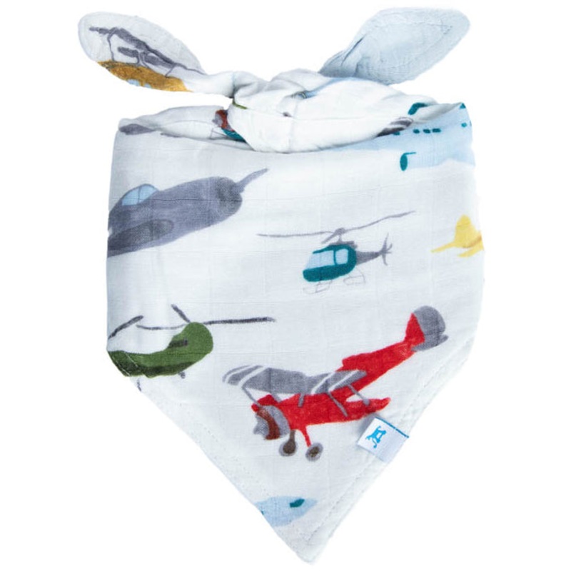Little Unicorn Deluxe Muslin Reversible Bandana Bib – Air Show