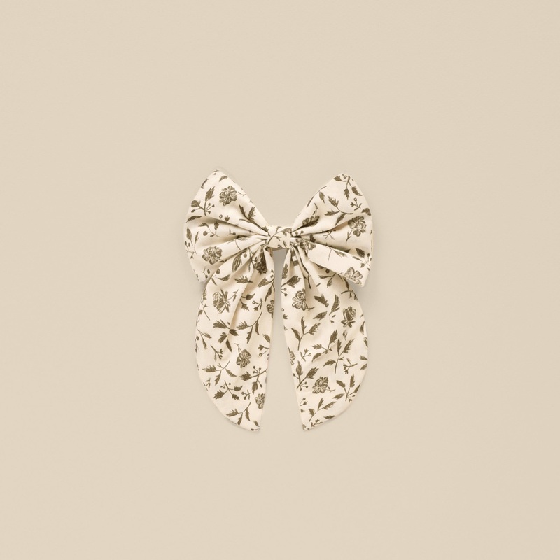 Noralee Oversized Bow | Olive Bloom