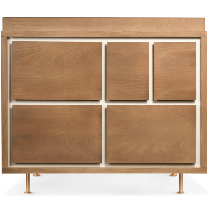 Nursery Works Novella 5-Drawer Dresser – Stained Ash / Ivory