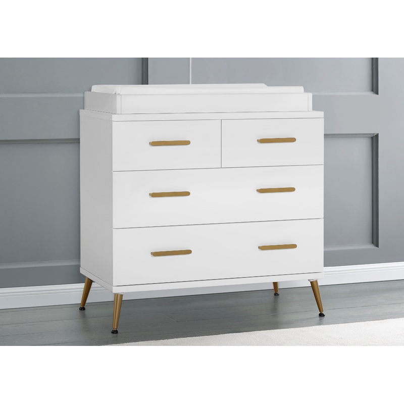 Sloane 4 Drawer Dresser with Changing Top and Interlocking Drawers