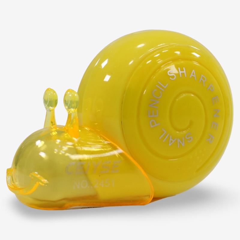 Snail Shaped Pencil Sharpener  Yellow