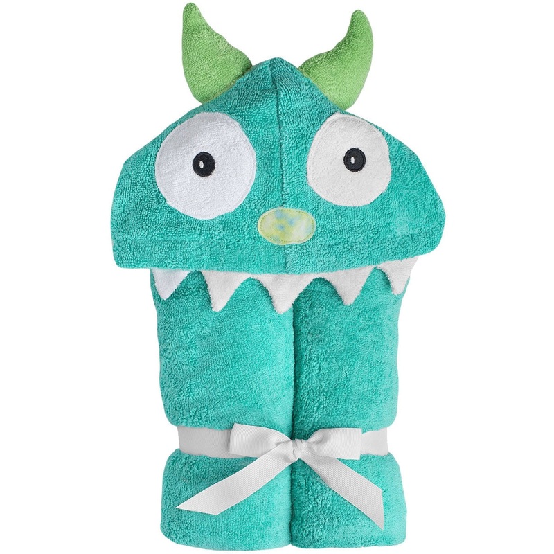 Yikes Twins Hooded Towel – Monster Turquoise