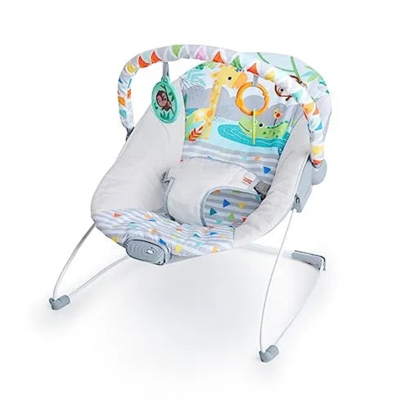 Baby Bouncer Soothing Vibrations Infant Seat – Safari Fun