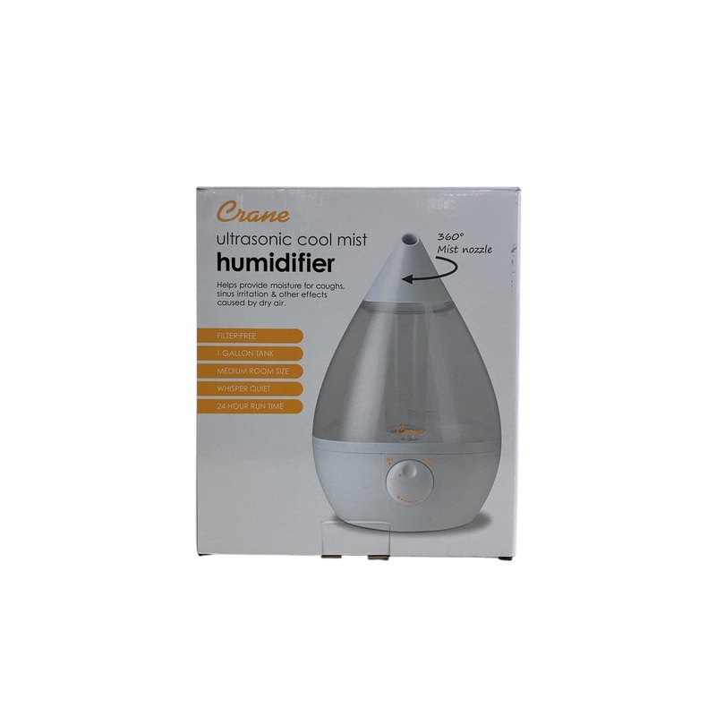 Crane Ultrasonic Cool Mist Humidifier, Clear