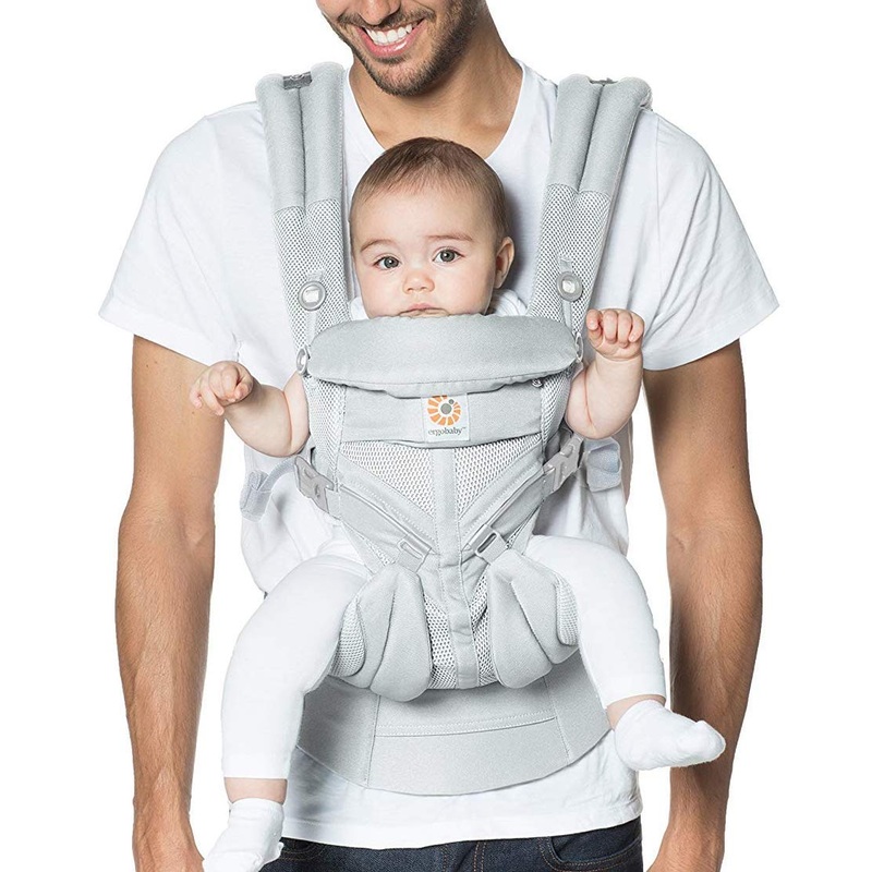 Ergobaby Omni 360 Cool Air Mesh Baby Carrier, Pearl Grey