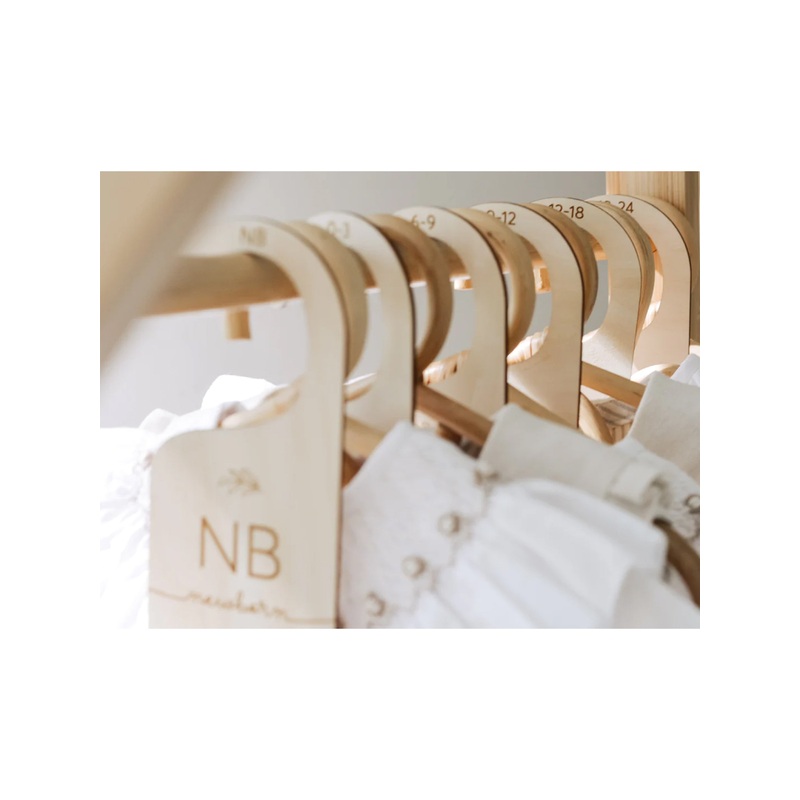 Fephas Wooden Nursery Hanging Closet Dividers